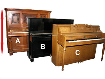 Upright piano