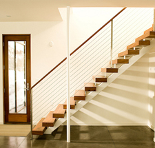 Straight stairs low ceiling